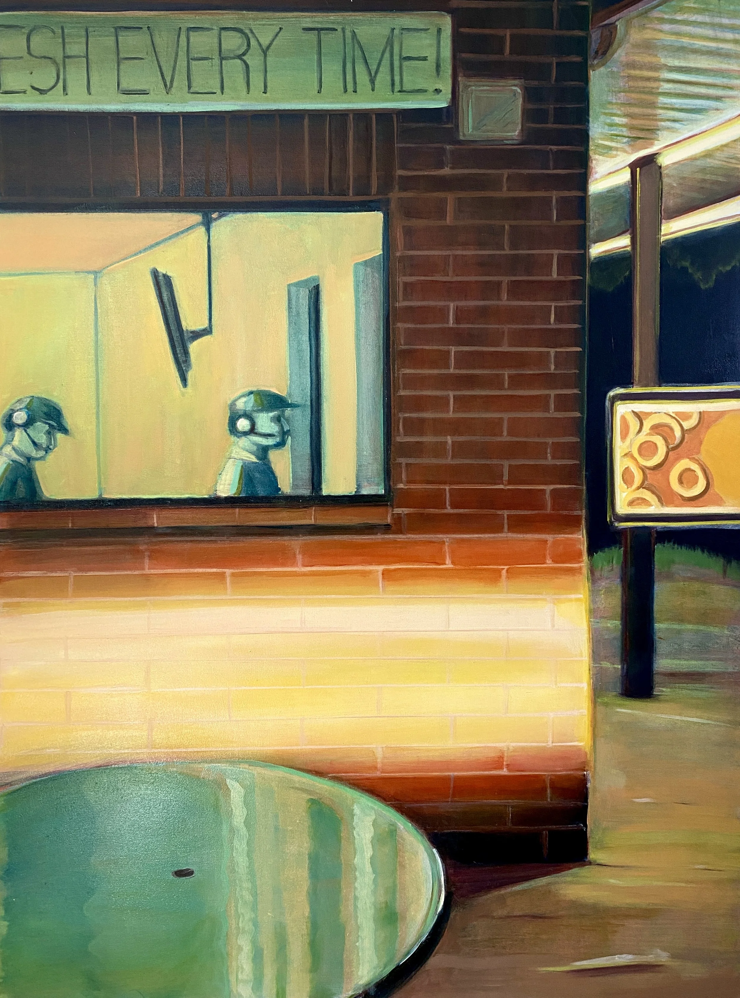 Fresh Every Time! / 40 x 30in / 101.6 x 76.2cm / Oil on wood panel