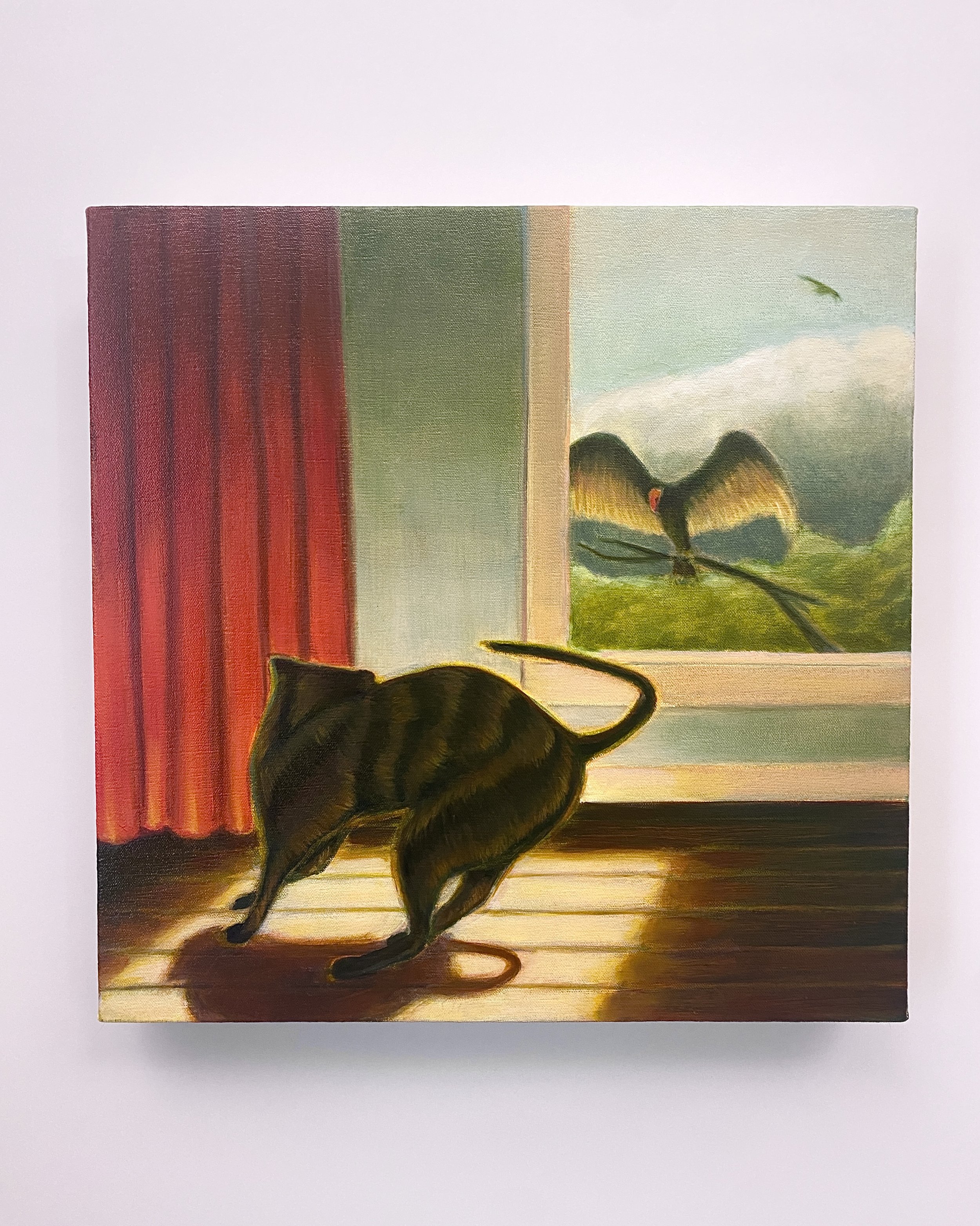 Acquaintances / 16 x 16in / 40.64 x 40.64cm / Oil on canvas