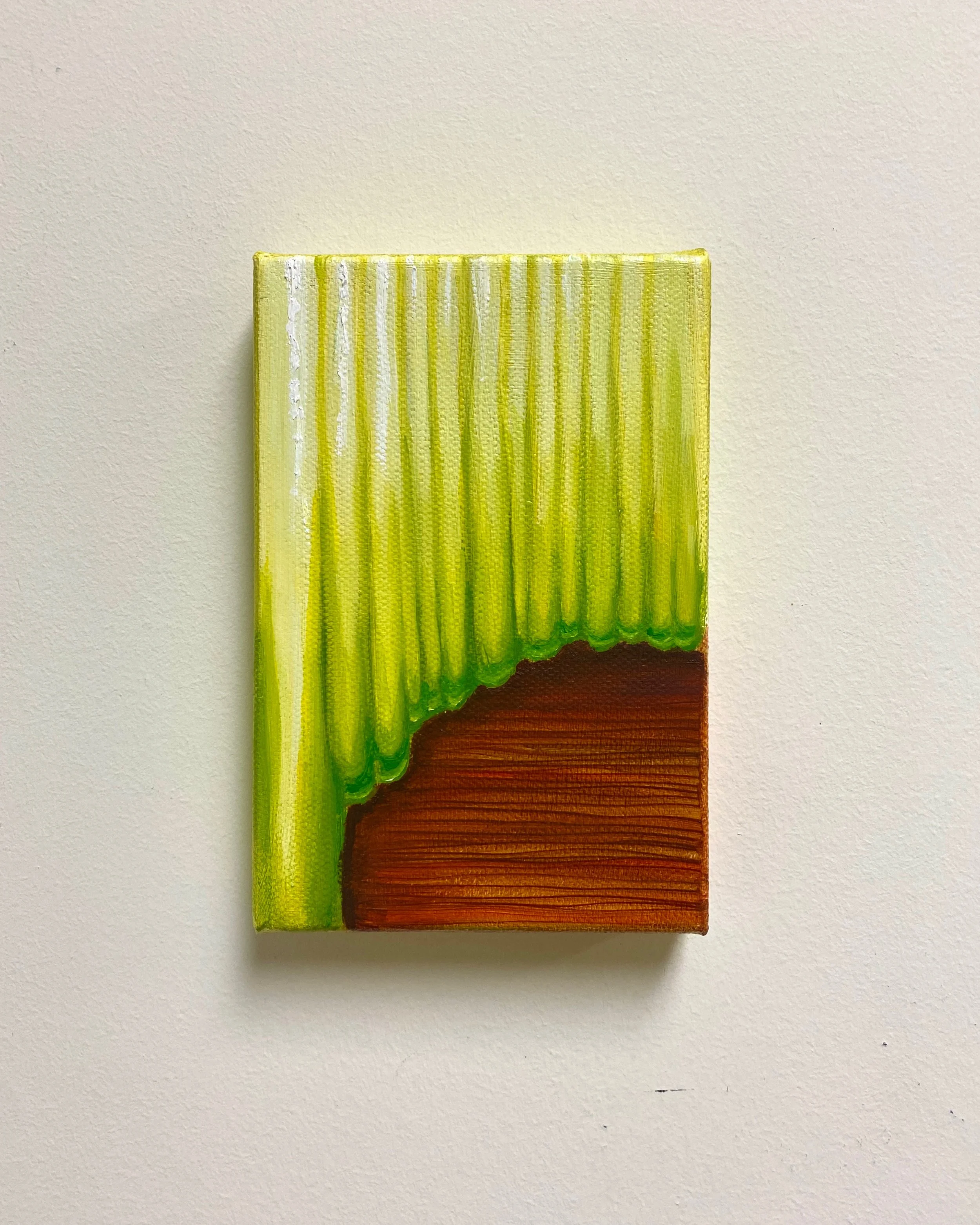 Acidic / 6 x 4in / 15.24 x 10.16cm / Oil on canvas
