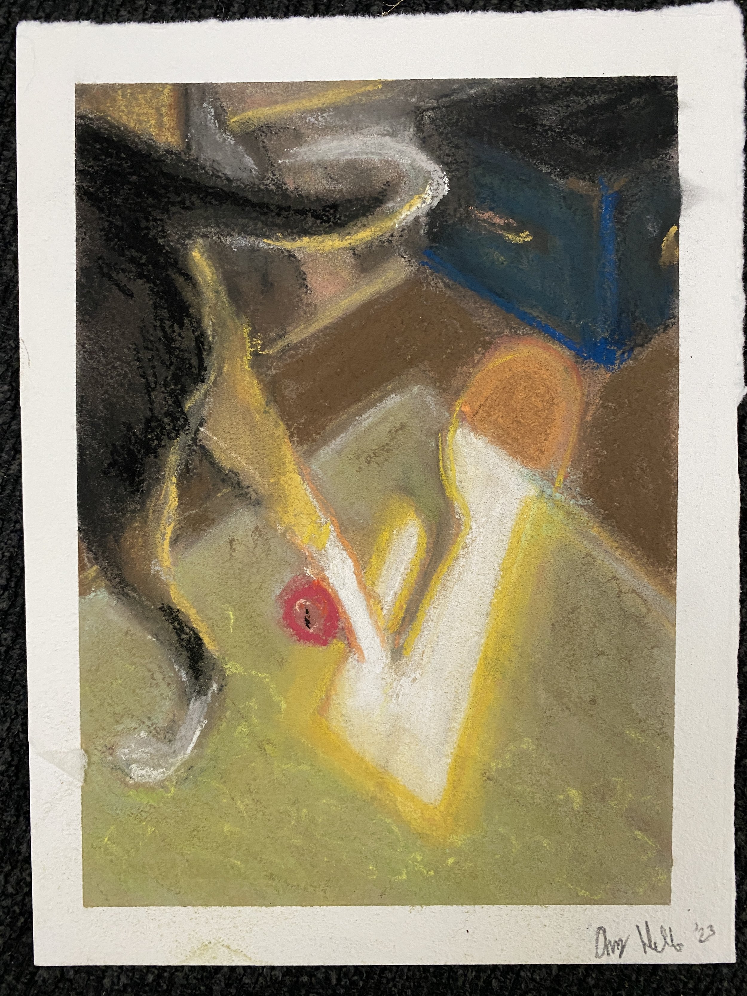 Dog Leg / 8 x 6in / 20.32 x 15.24cm / Pastel on Arches