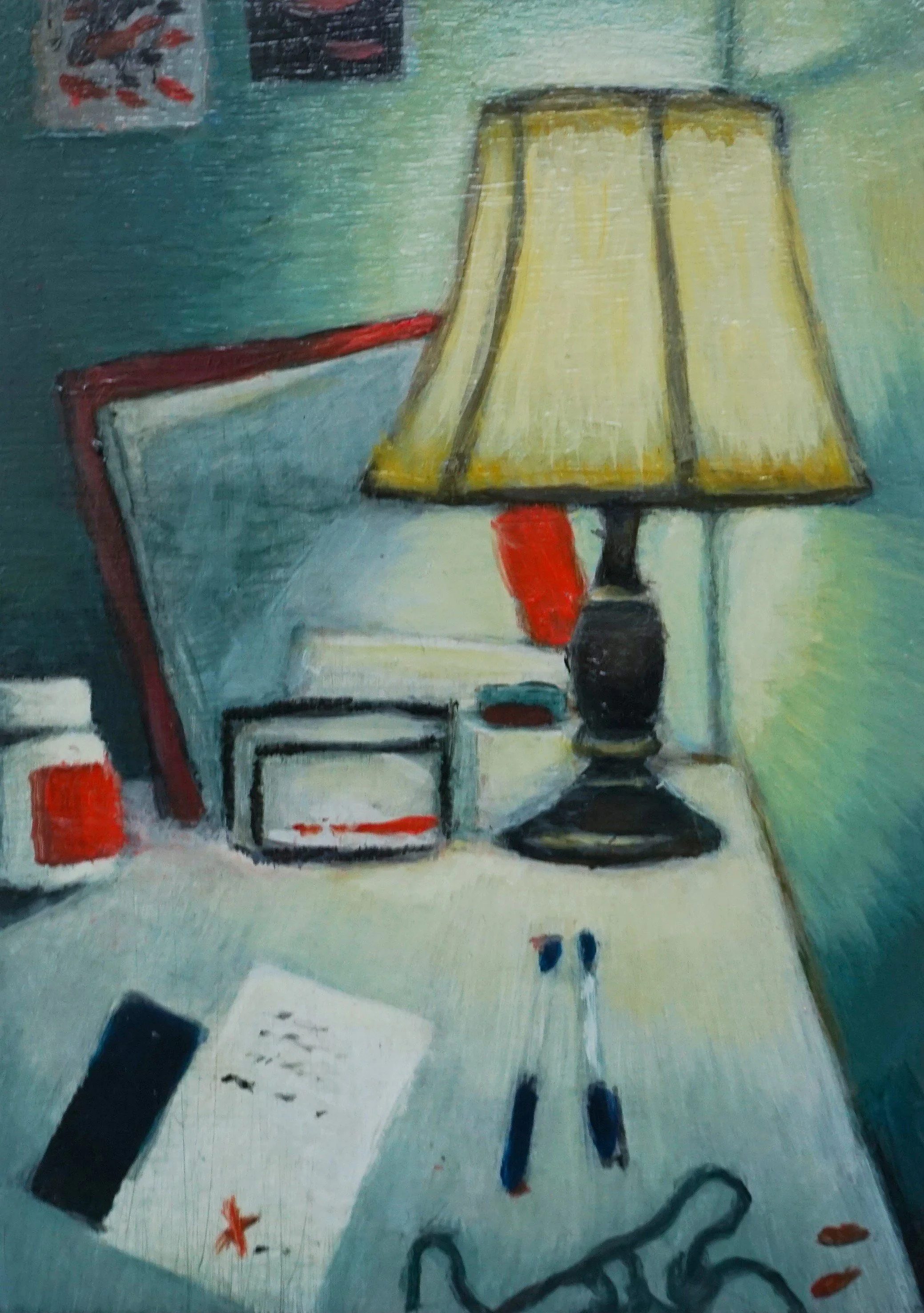 Workspace / 6 x 4in / Oil on panel