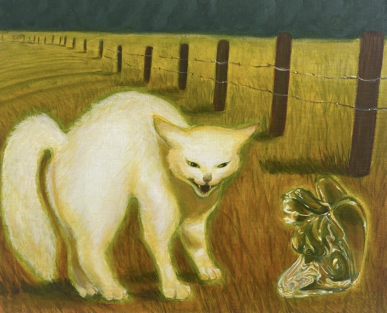 Stand Off / 16 x 20in / 40.64 x 50.8cm / Oil on linen