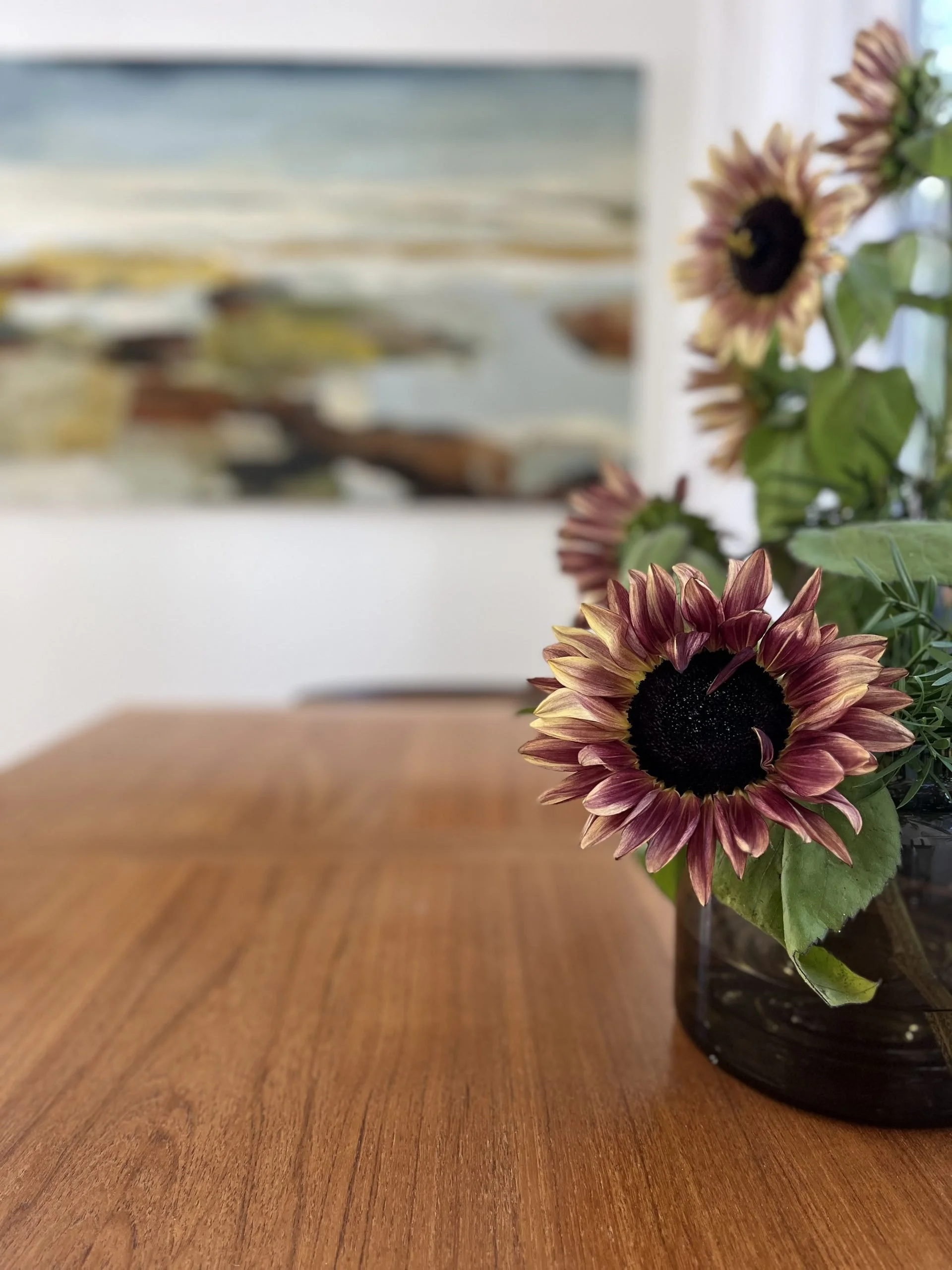 Fall flowers and girlfriend art