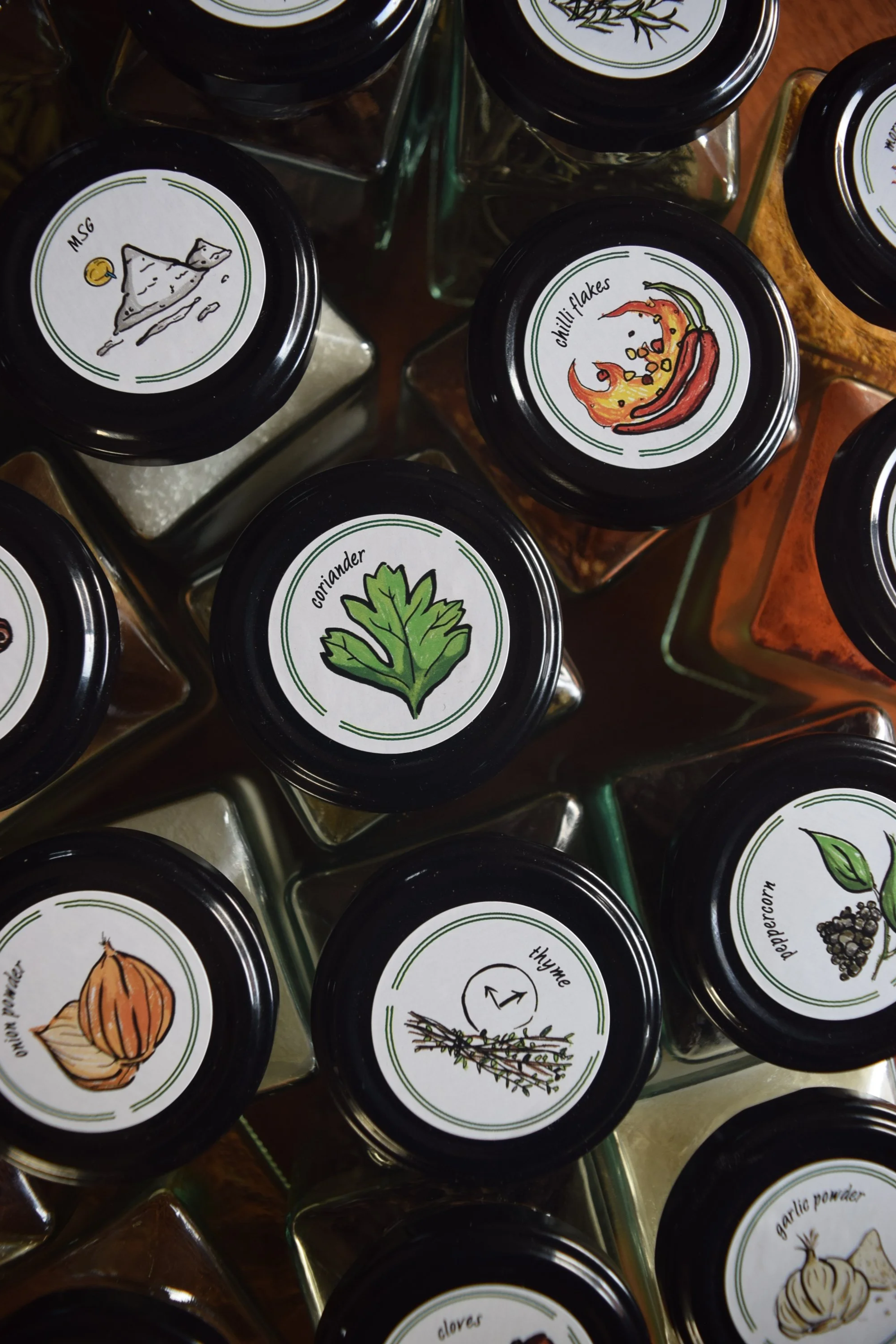 Spice Jar Labels
