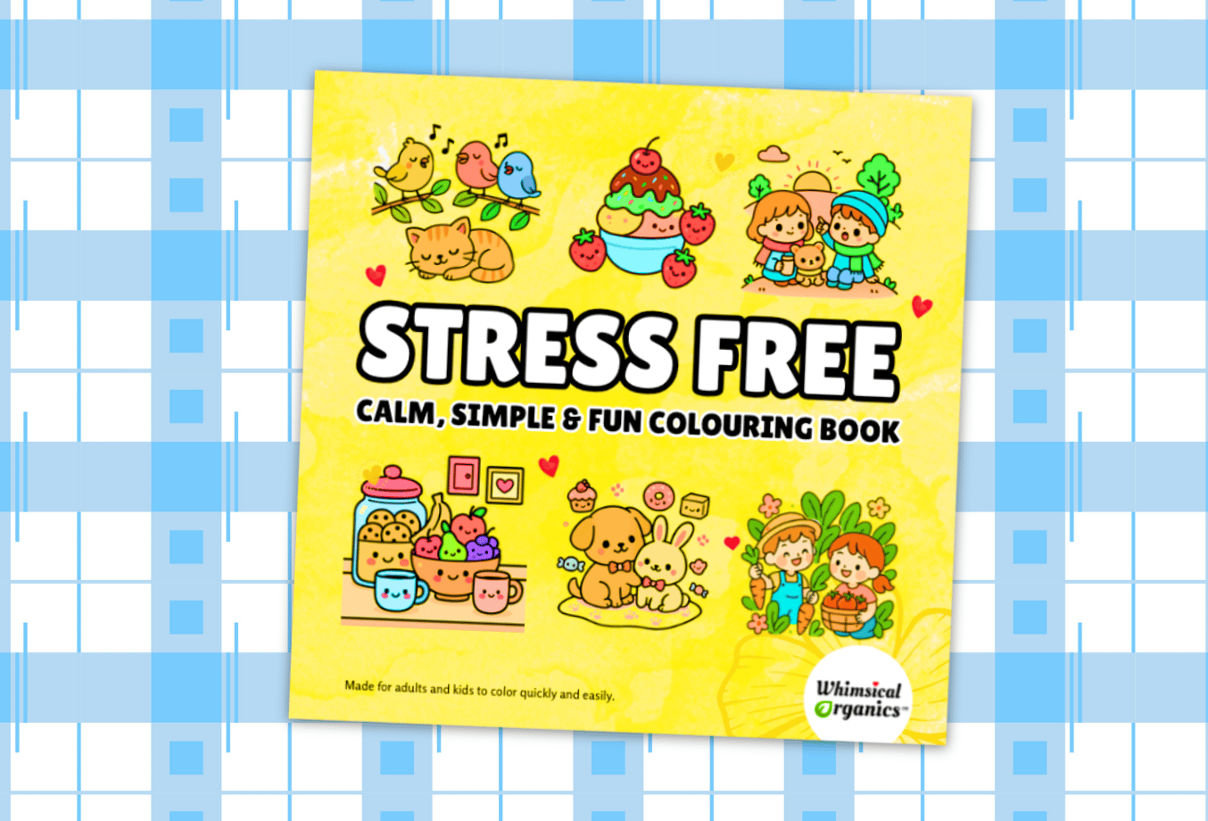 Stress Relief: Calm, Simple & Fun Coloring Book for Adults, Teens & Kids