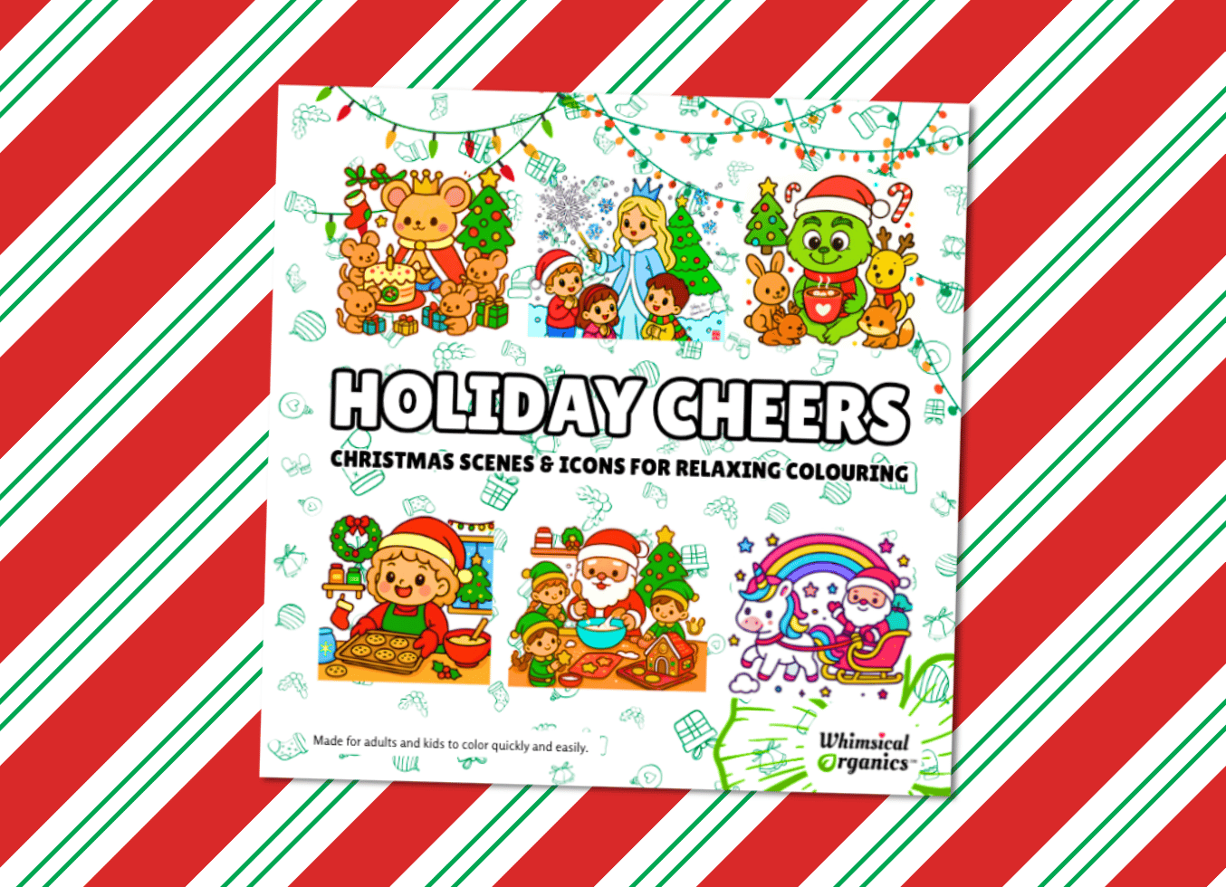Holiday Cheers Christmas Coloring Book