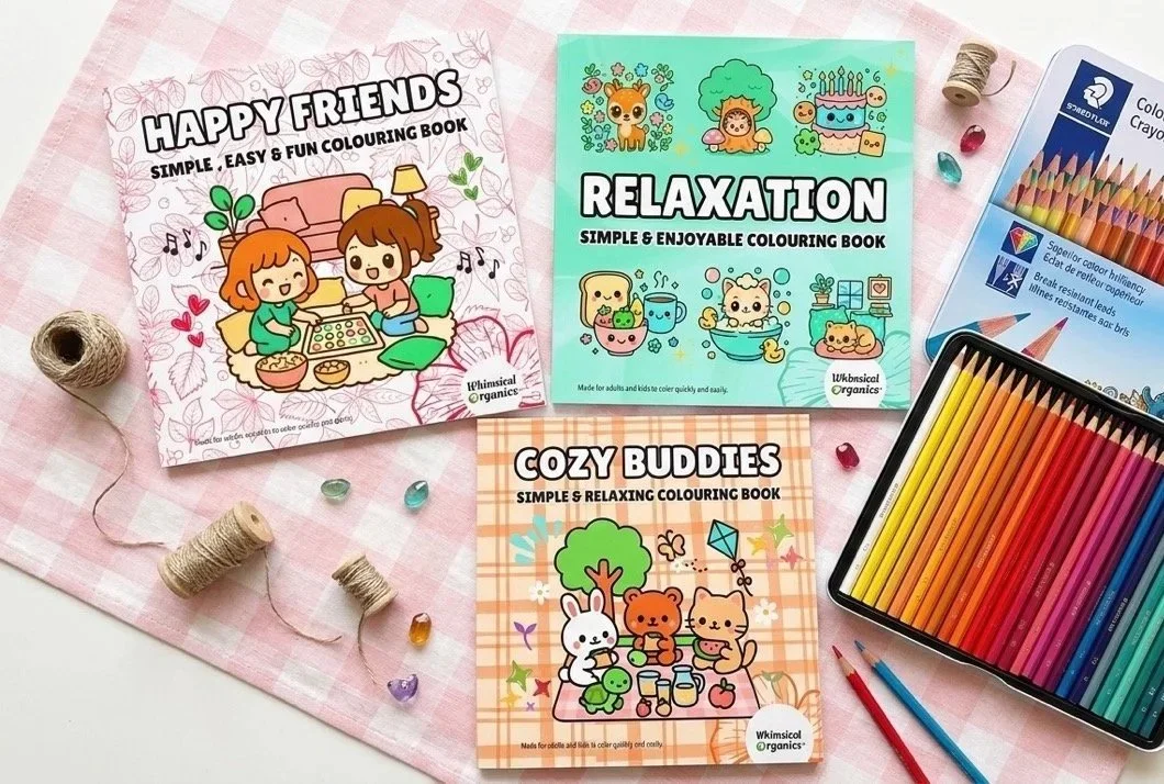 2-3 Colouring Books + Staedtler 72 coloured pencils