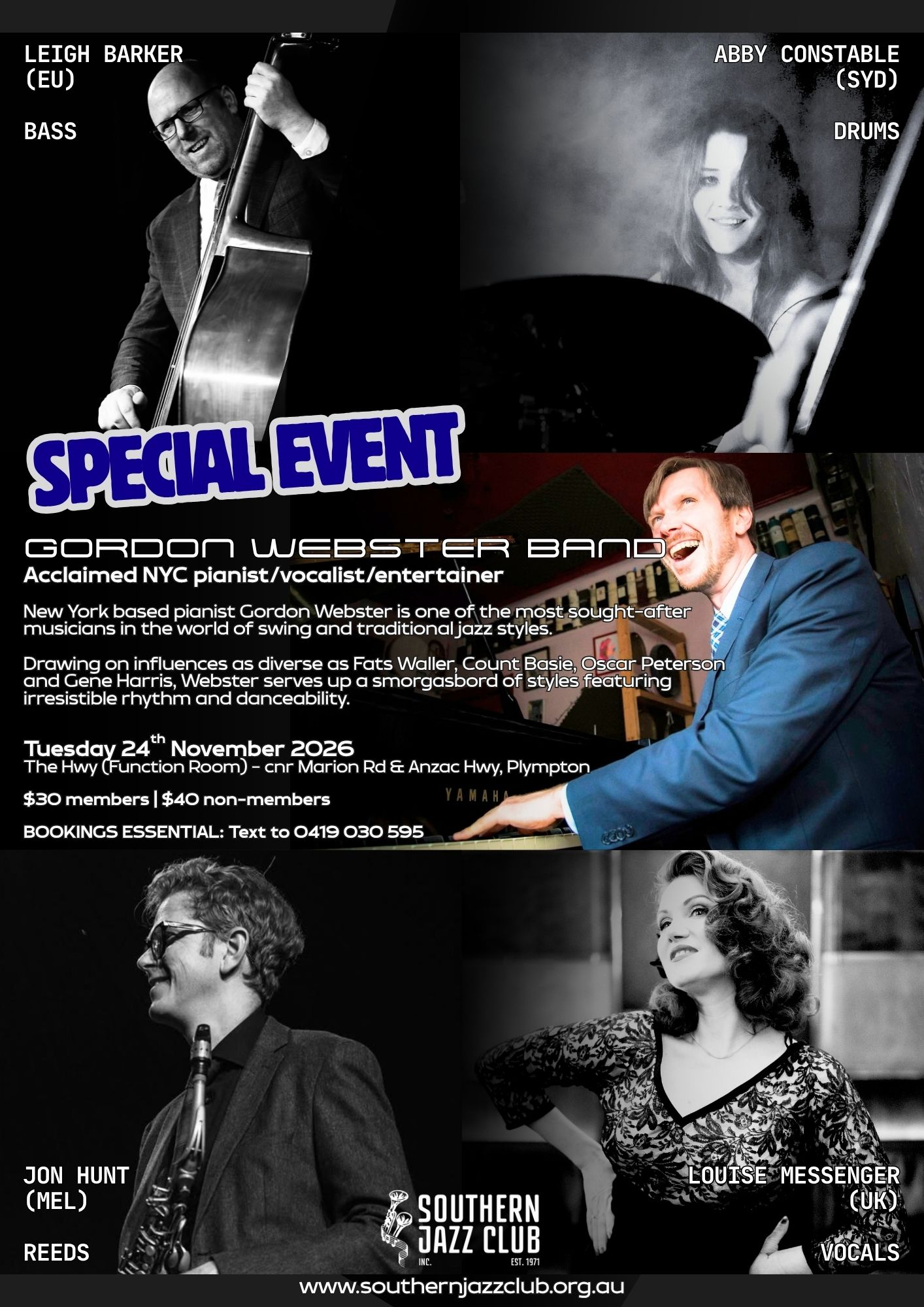 SPECIAL EVENT: GORDON WEBSTER (NYC)