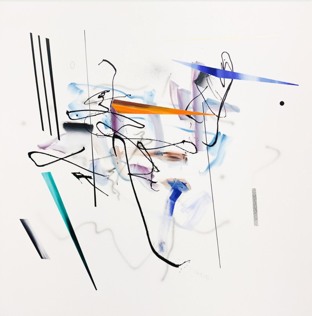 Echoes Between Lines I
Resonances emerging between
strokes, where the void
finds its voice.
54 x 54 inches
Acrylic paint on canvas
2025