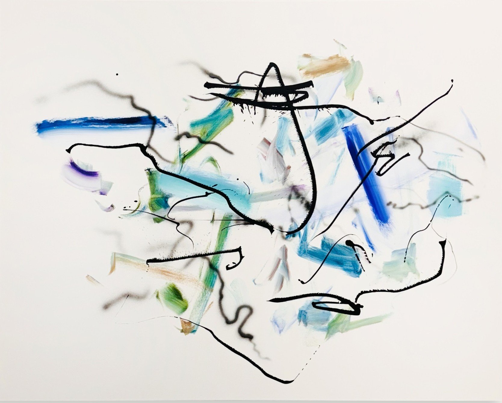 Second Step mapping
The secret heartbeat that
connects space and emotion. 48 x 60 inches / Acrylic paint on canvas / 2026