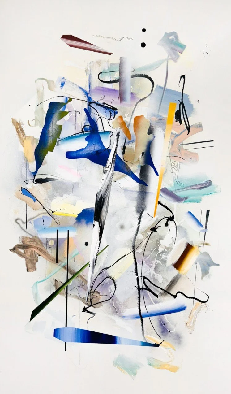 Invisible Resonance
Music that cannot be heard, yet
can be felt
80 x 48 inches
Acrylic paint on canvas
2025