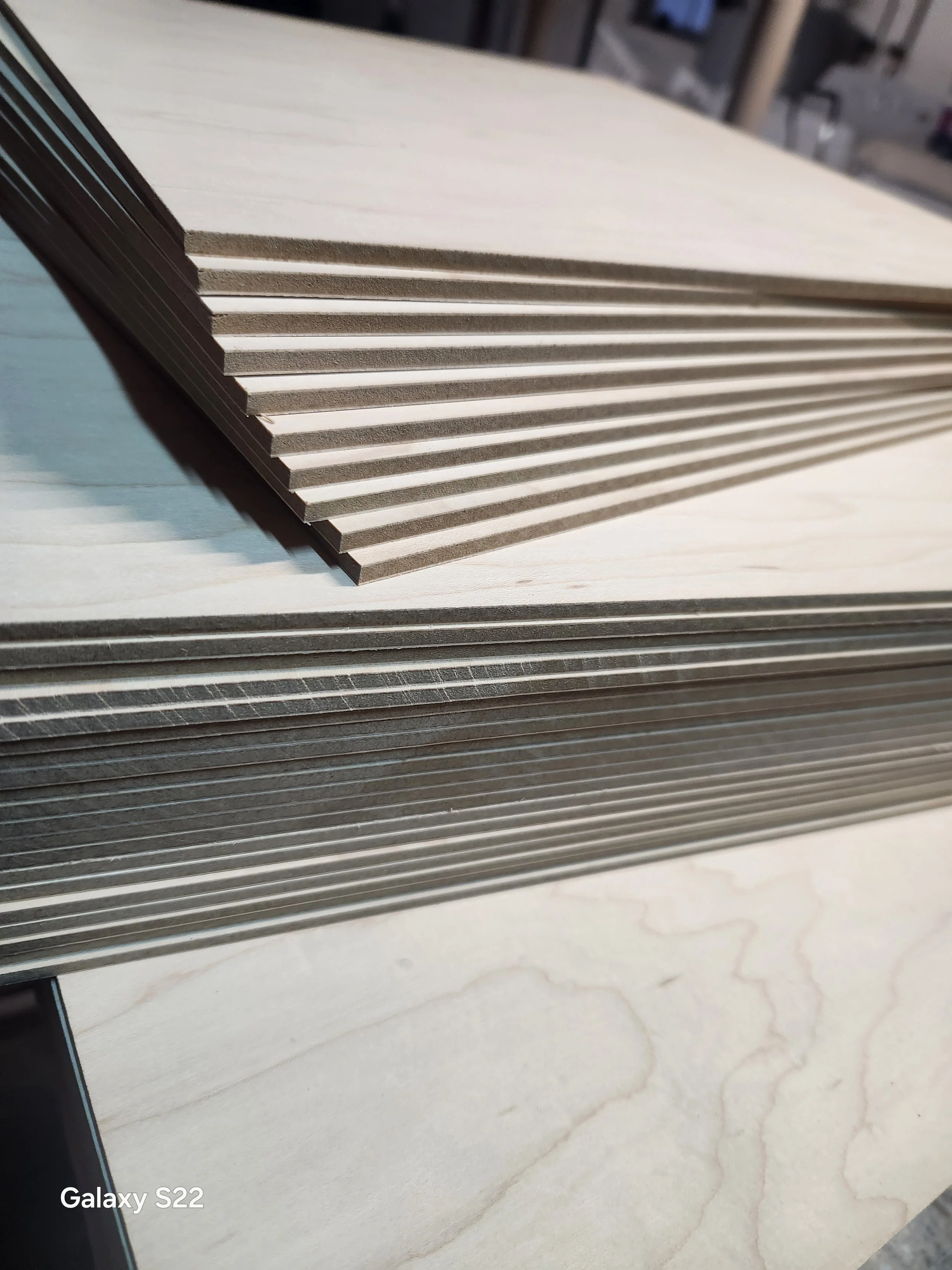 12" x 12" Maple MDF core wood panels, 10 pc pack