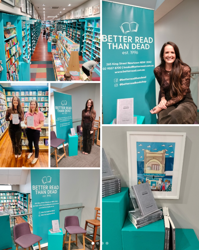 Thank You, Burnout Book Launch at Better Read Than Dead Bookstore, Newtown Sydney. 