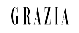Grazia magazine logo in black text on a white background.