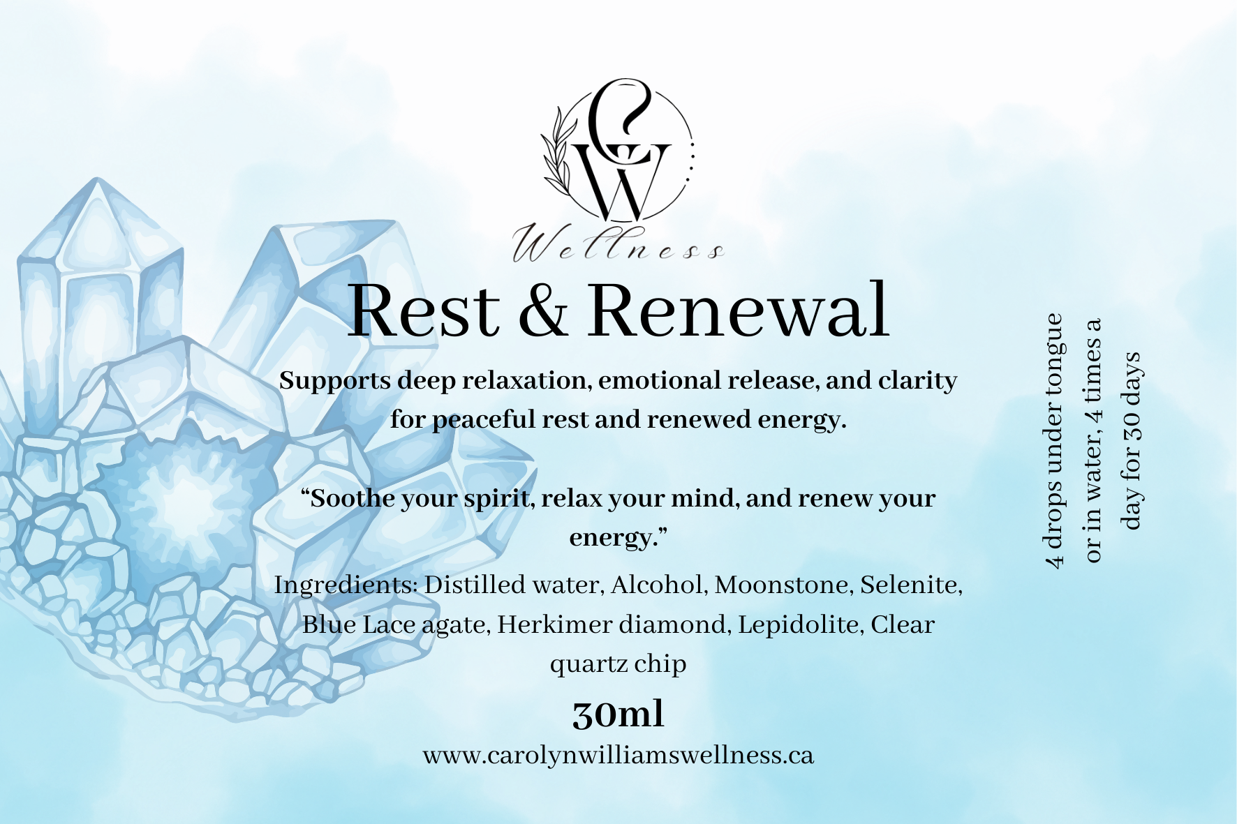 Rest & Renewal Crystal Essence Label.png