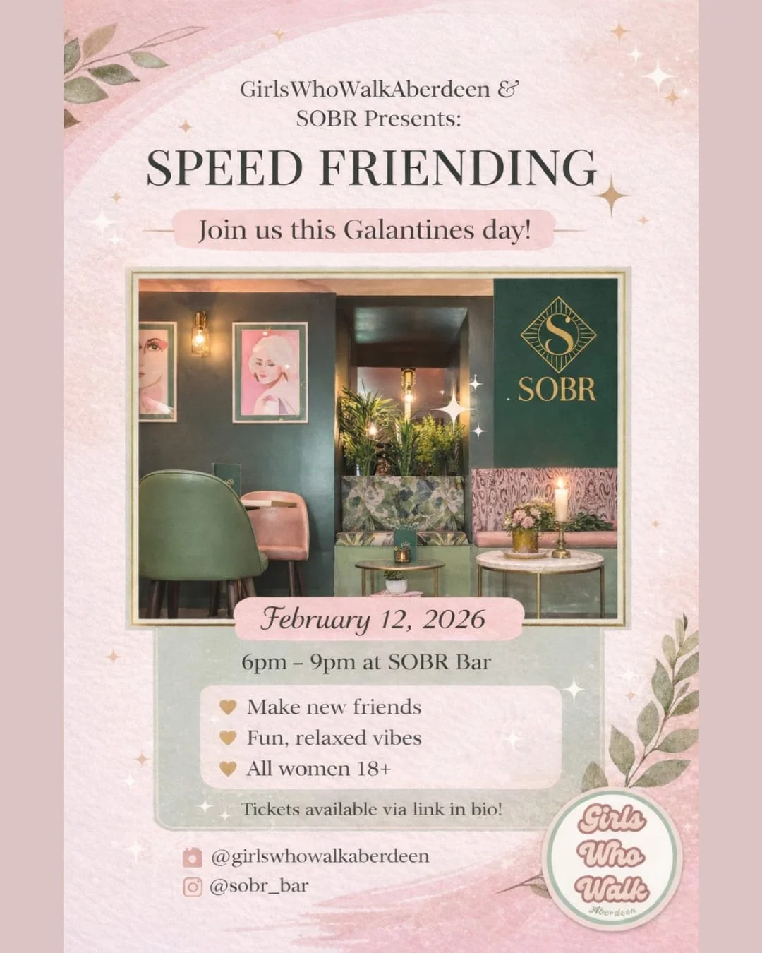 Galentine’s speed friending 