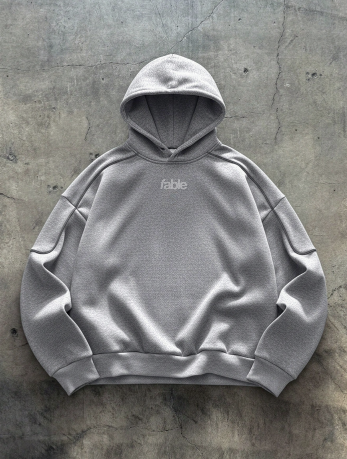 staple fable heavyweight hoody (grey) (Copy)
