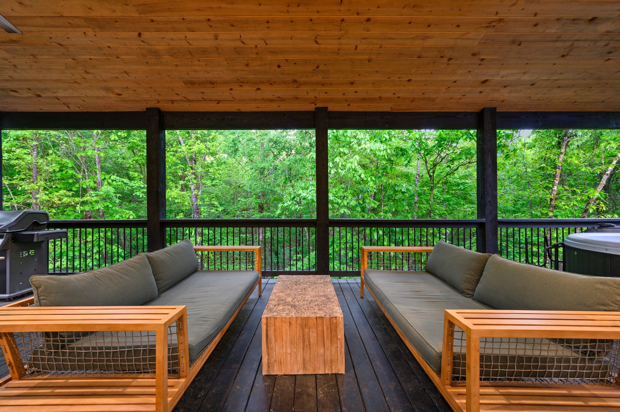 Rear deck at Hygge Hill