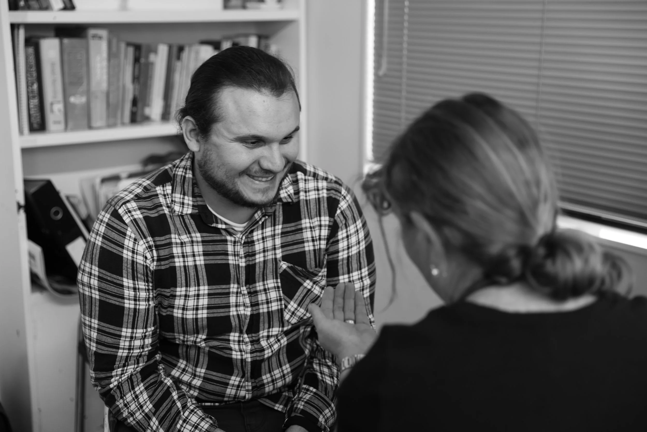Male patient seeing a nurse at Waiheke Medical Centre