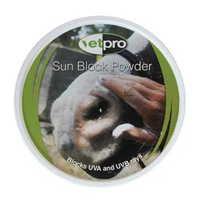 Vetpro Sun Block Powder complete with sponge applicator 120g
