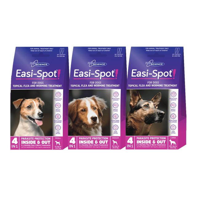 PetScience Easi-Spot Dog Topical Flea and Worming Treatment