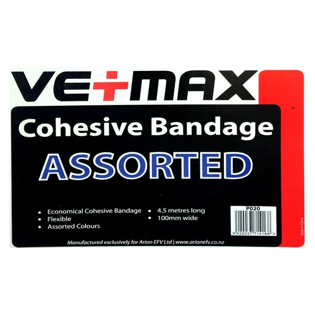 Vetmax Cohesive Bandage - Assorted Colours