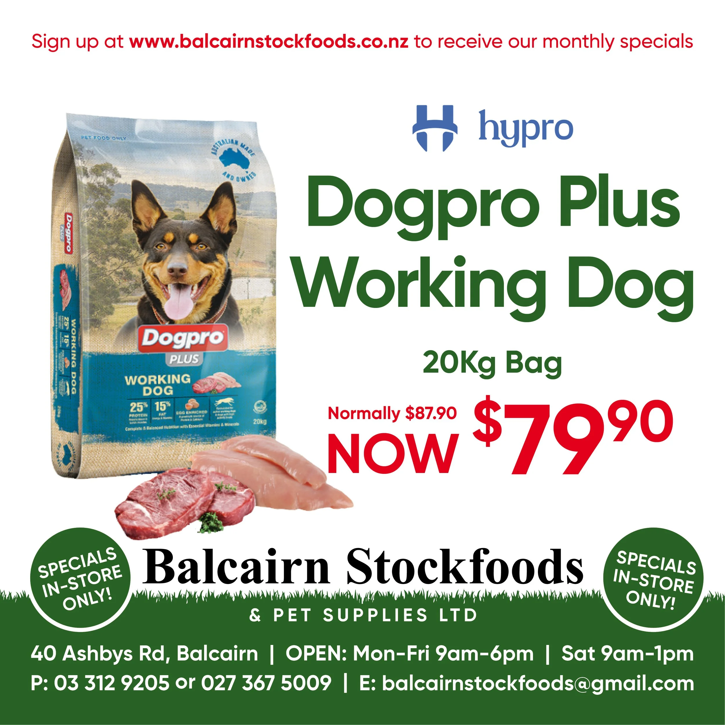 DogPro Working Dog 20Kg