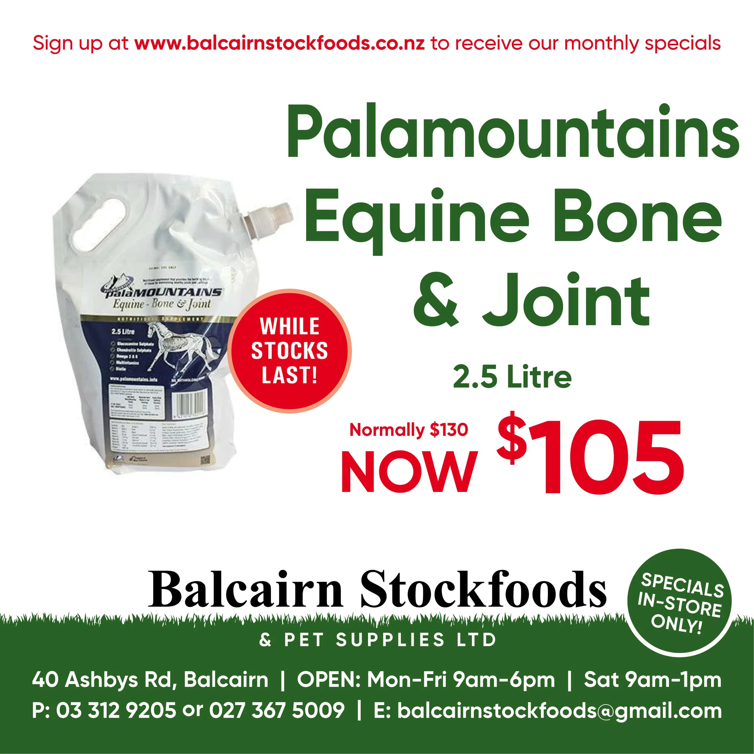 Palamountains Equine Bone & Joint