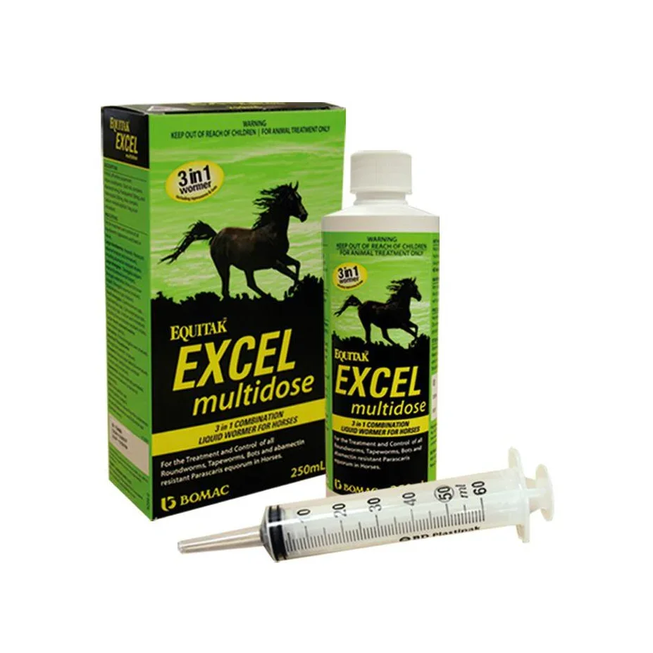 Equitak Excel Wormer Multidose 250ml