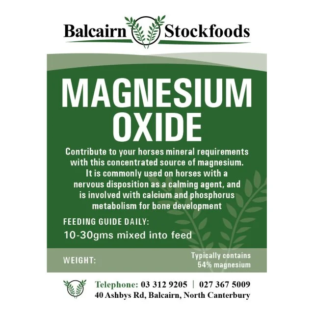 Balcairn Stockfoods - Magnesium Oxide 3Kg