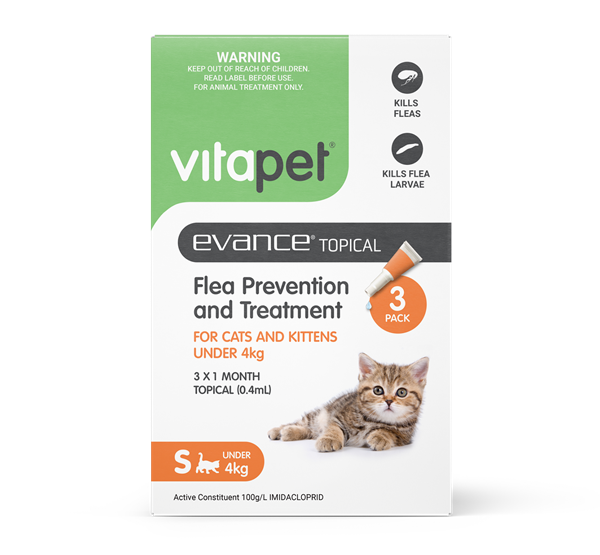 Flea Treatment for Cats - Evance - Small Cats & Kittens
