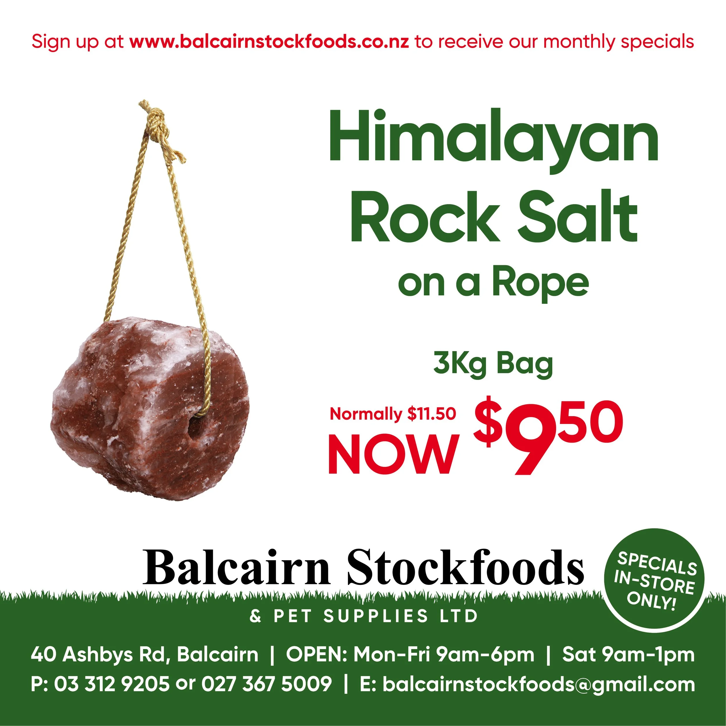 Himalayan Rock Salt on a rope