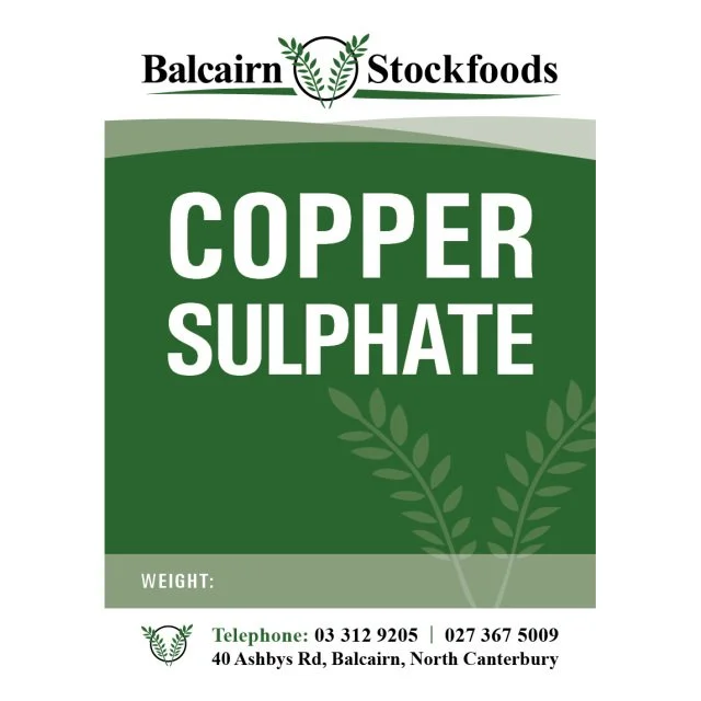 Balcairn Stockfoods - Copper Sulphate 1Kg