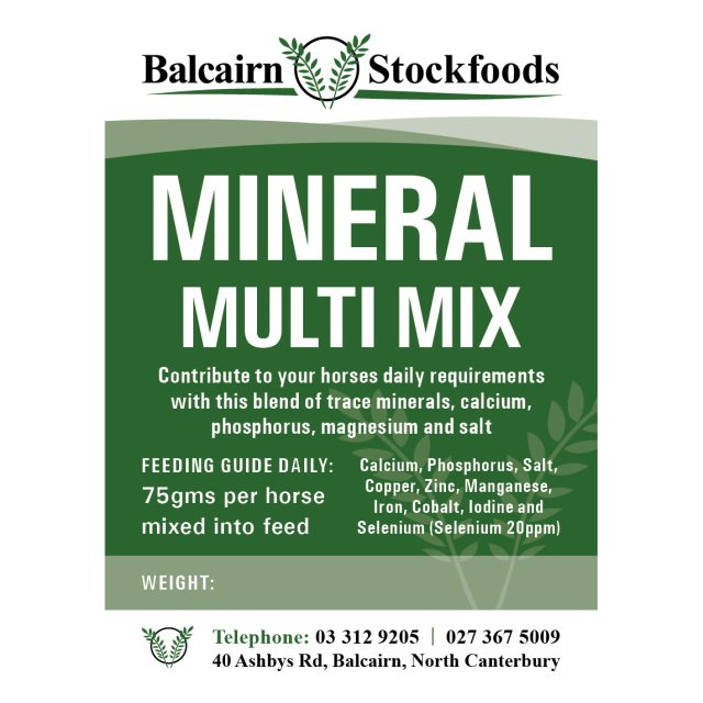 Balcairn Stockfoods - Multi-Mineral Mix