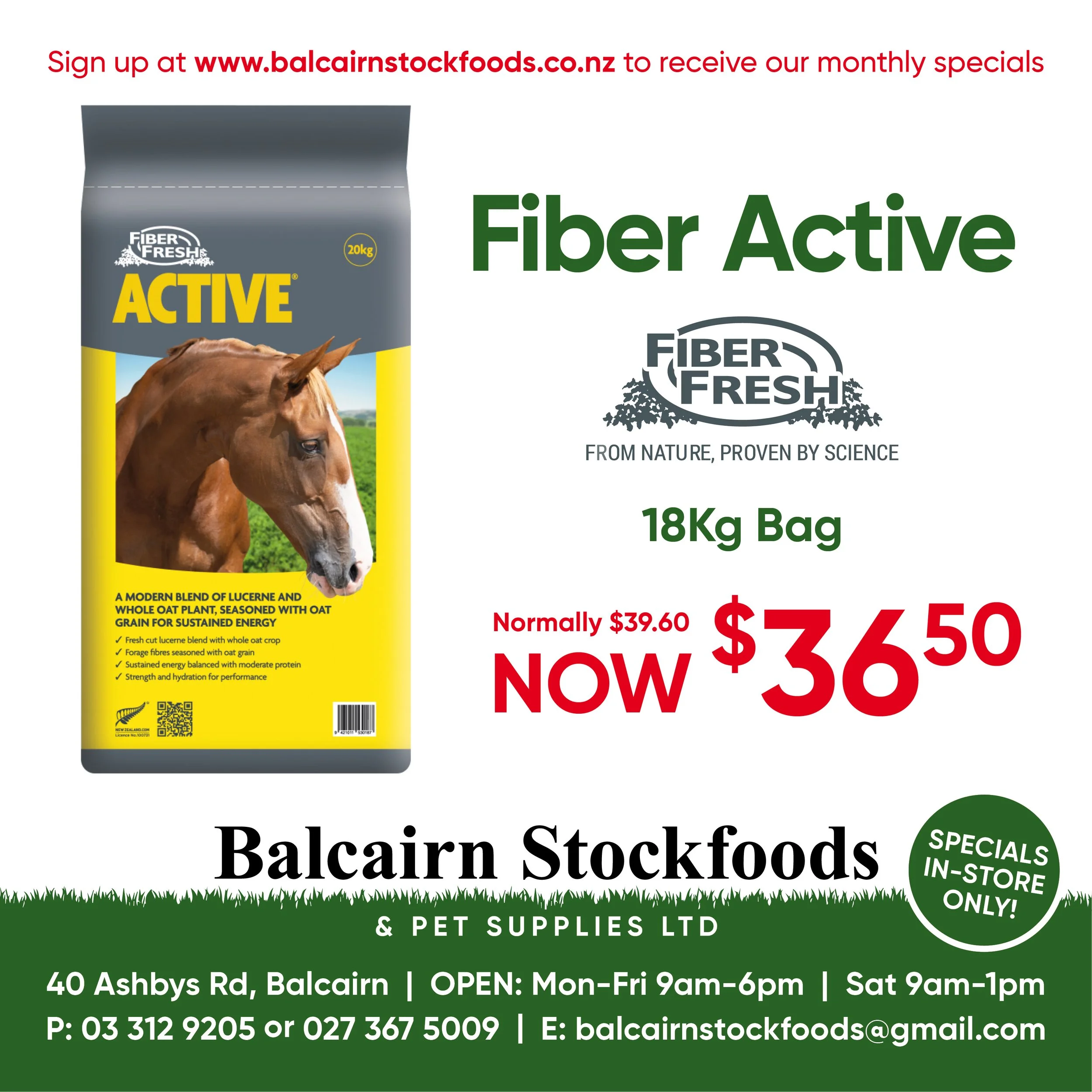 Fiber Active Horse Feed
