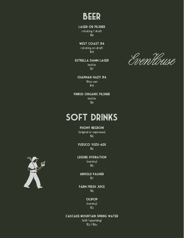 Food, beverage, and retail concept development for a private members club, shaping a cohesive hospitality experience through elevated menus, bar programs, merchandising, and operational execution. 