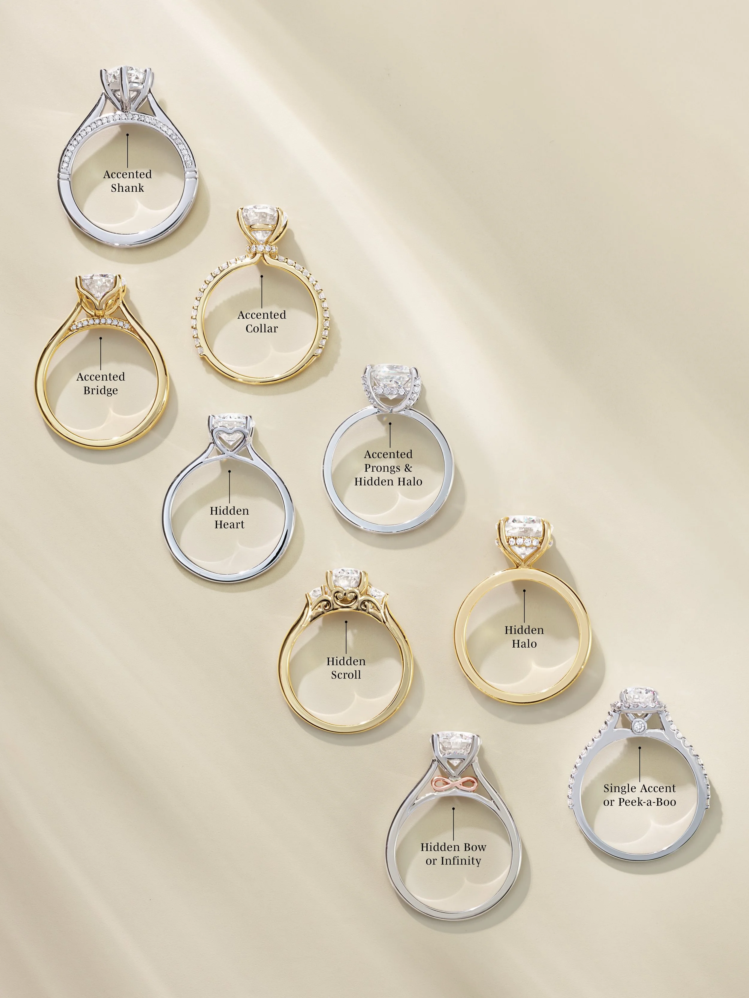 The details you don&rsquo;t see from the top ✨ some cute accent options to make your ring even more unique 

#labgrowndiamonds #naturaldiamonds #engagementring #privatejeweler #vancouver
