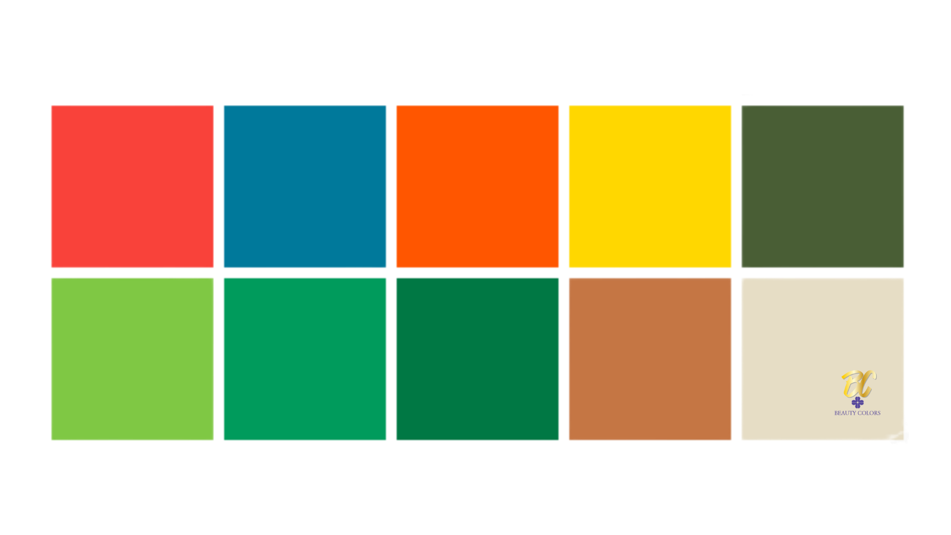 Beauty Colors värianalyysin mukaisia syksyn värejä.