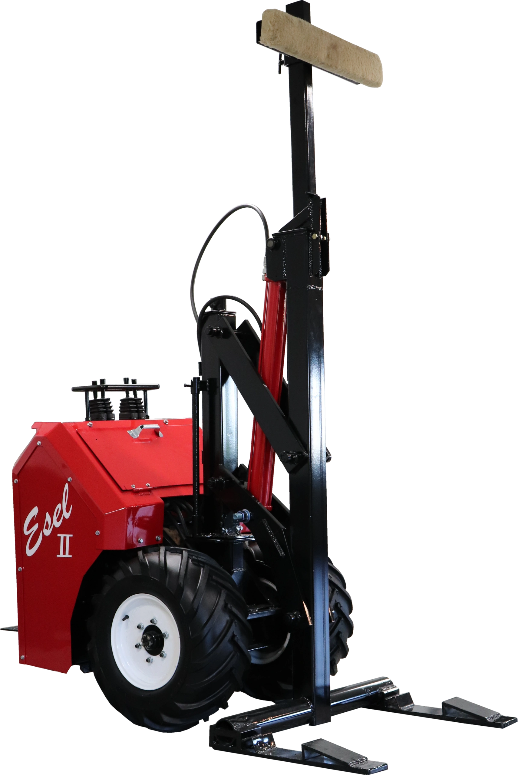 Cardinal Mule 413 shed mover used by ShedPros for precision shed placement and controlled delivery on residential properties