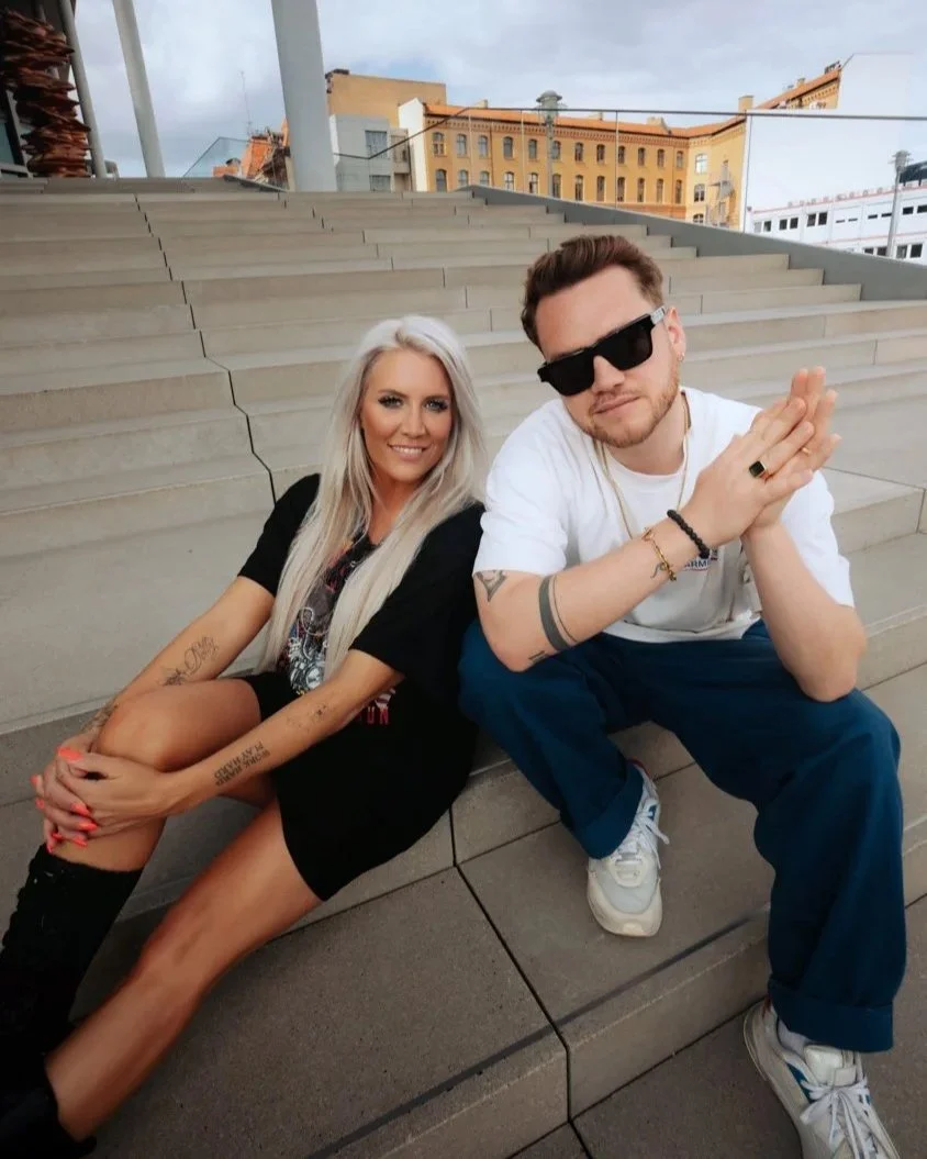 Cinematic performance shot of YouNotUs and Cascada during the Beautiful Odyssey content campaign, produced for social media promotion and music marketing.