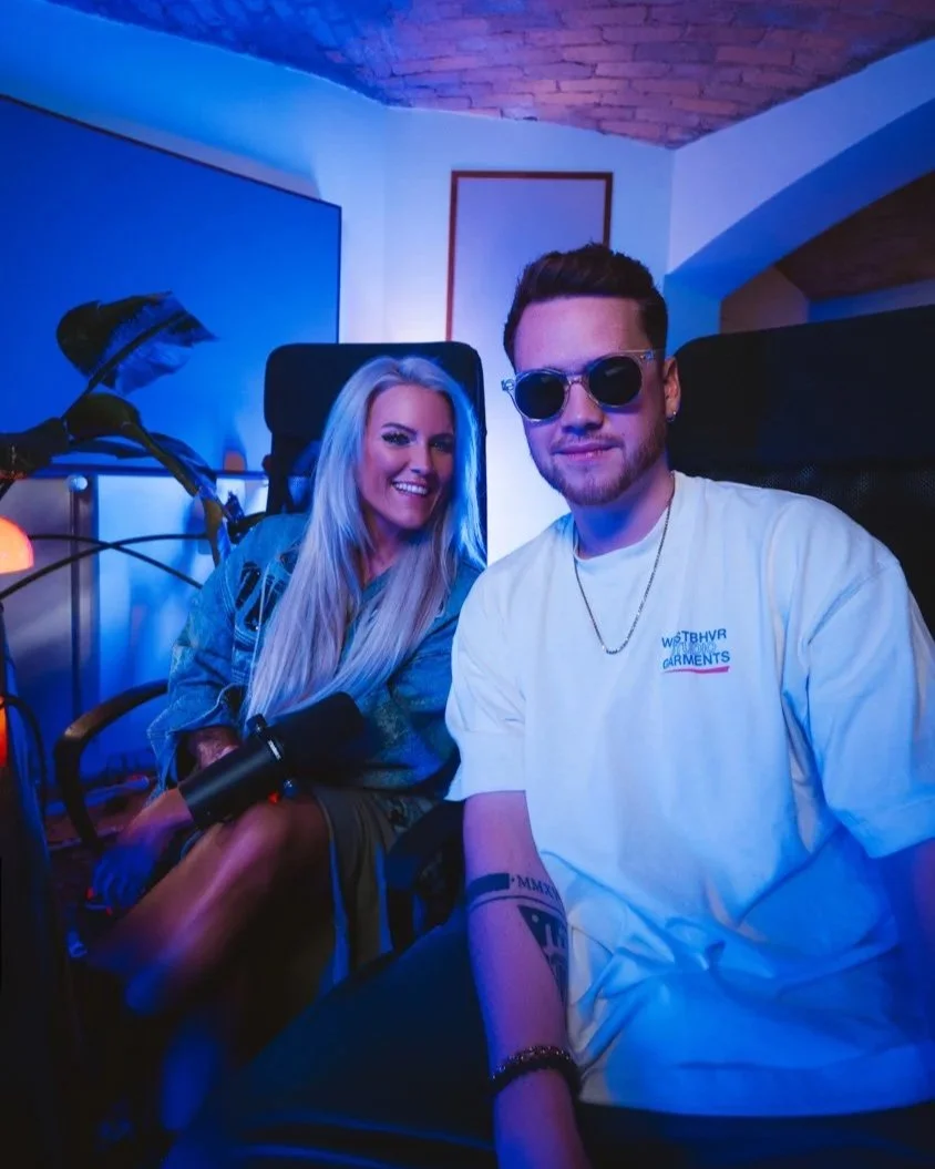 Stylized 2000s-inspired visual from the Beautiful Odyssey campaign, combining nostalgic aesthetics with modern social-first video production.