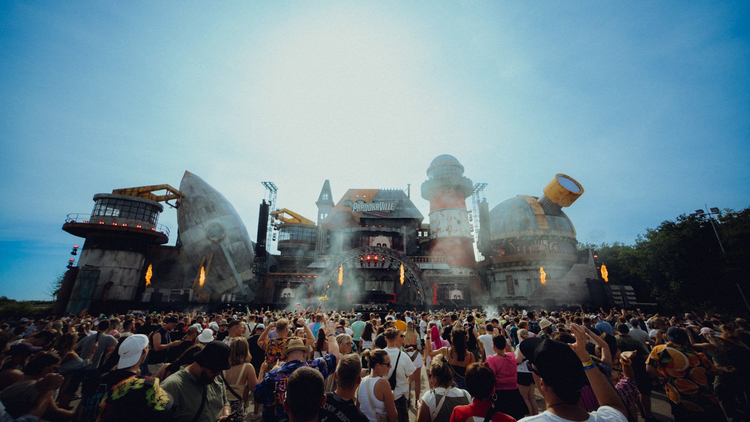 Close-up DJ performance shot of YouNotUs during a festival set, highlighting emotion, movement and stage presence for music and event promotion.