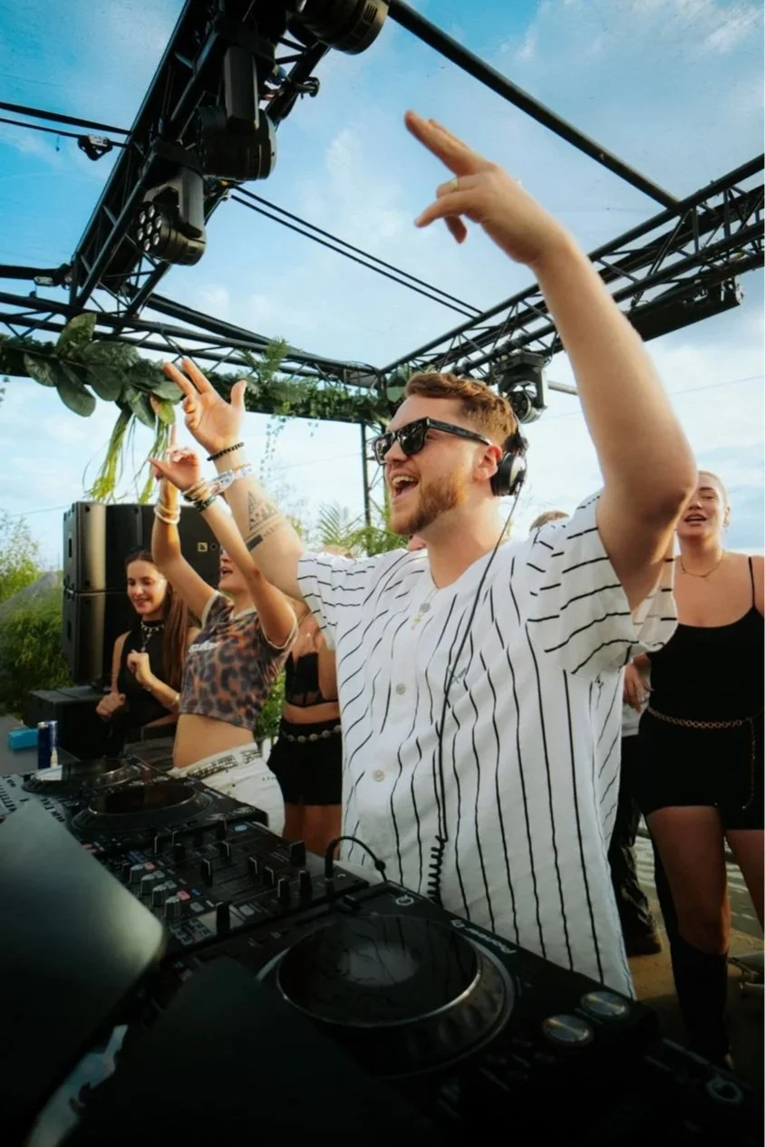 Dynamic live performance visual created by a festival videographer, documenting YouNotUs during a club show for aftermovies and reels.