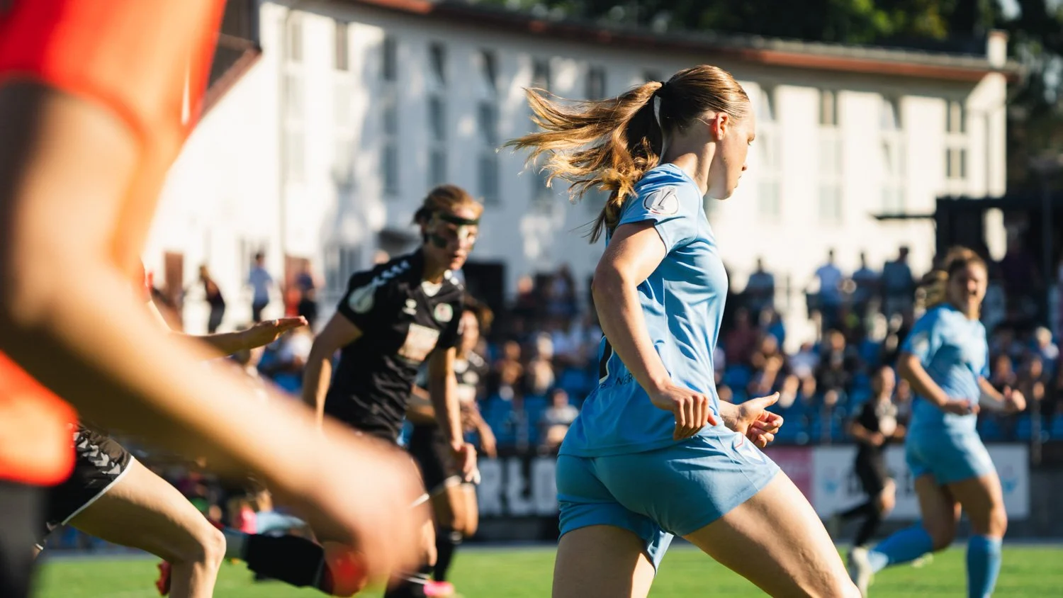 High-quality football photography produced for club communication, press use, and social media featuring Viktoria Berlin in competition.