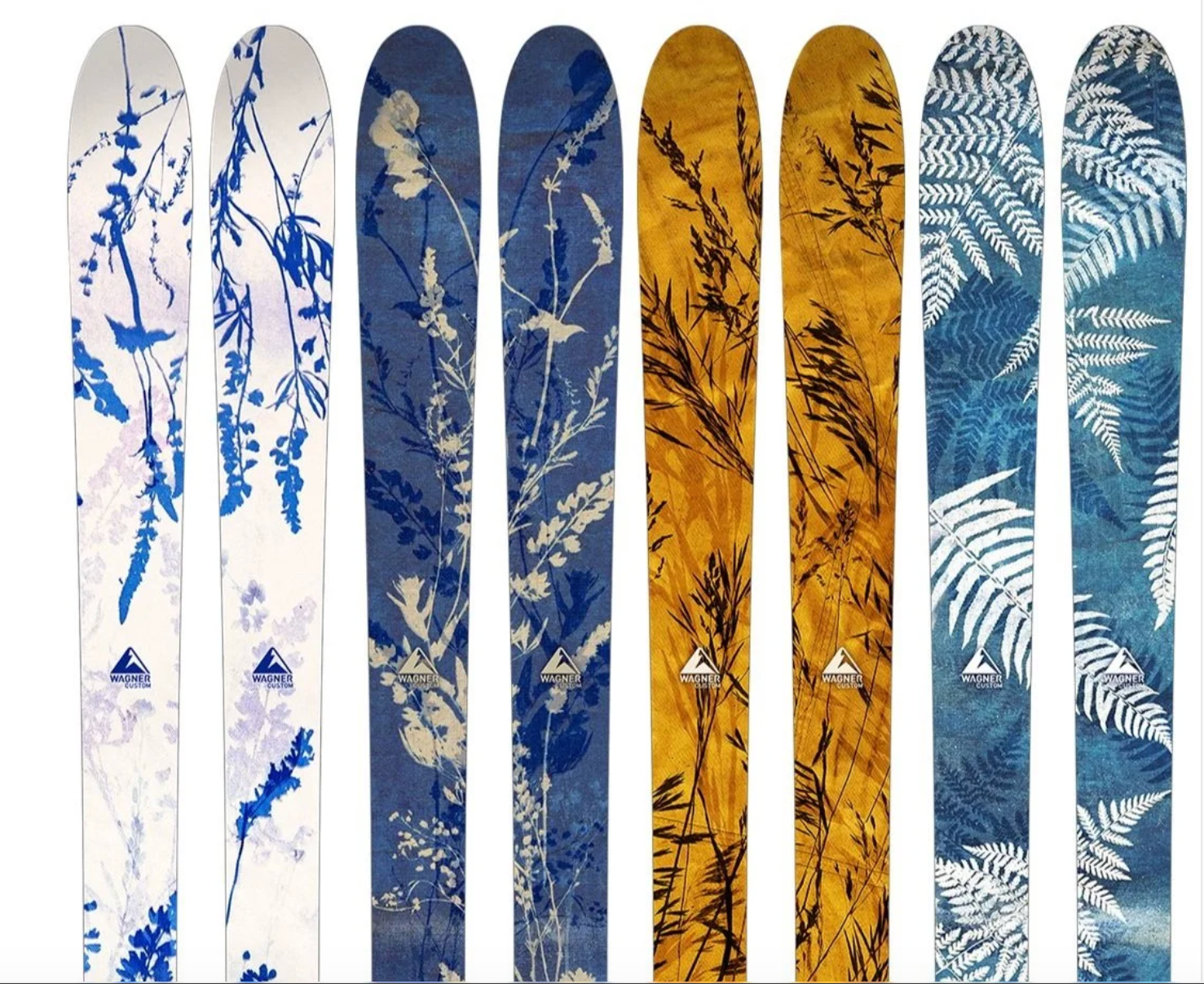 Kellie Swanson, 
Cyanotype-style snowboard series