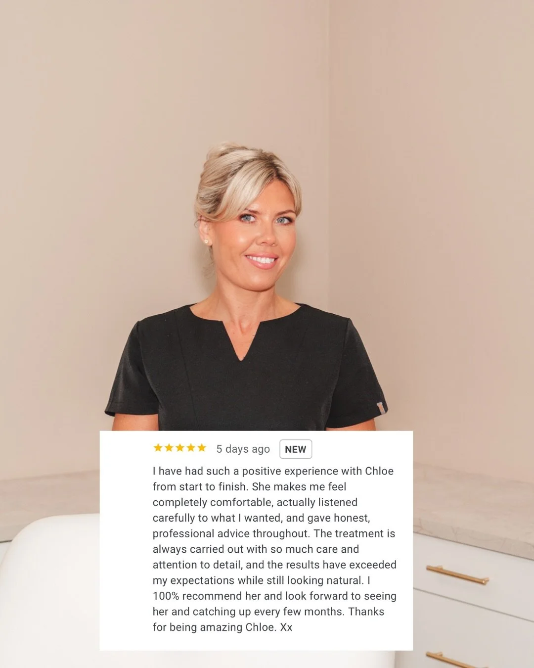 &lsquo;Very ethical as she wants to help you achieve the best natural looking results &lsquo; 

Because the best treatments are the ones no one knows you have had ✨

www.aestheticswithchloe.co.uk