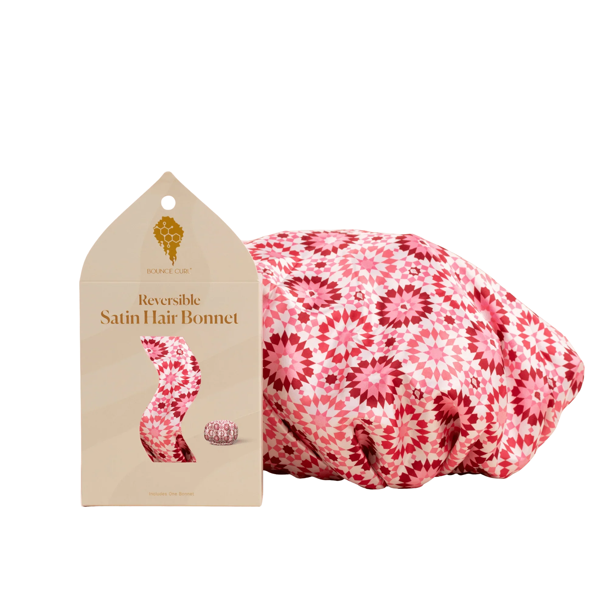 Bounce Curl Reversible Satin Hair Bonnet
