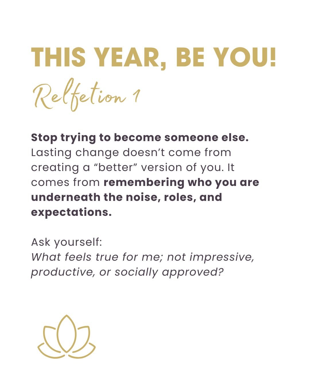 A little reminder&hellip;

This year doesn&rsquo;t need a new version of you.
It needs the real one.

These 3 steps aren&rsquo;t about resolutions; they&rsquo;re about reconnecting with who you are and what matters most.

👉Less striving.
👉More alig