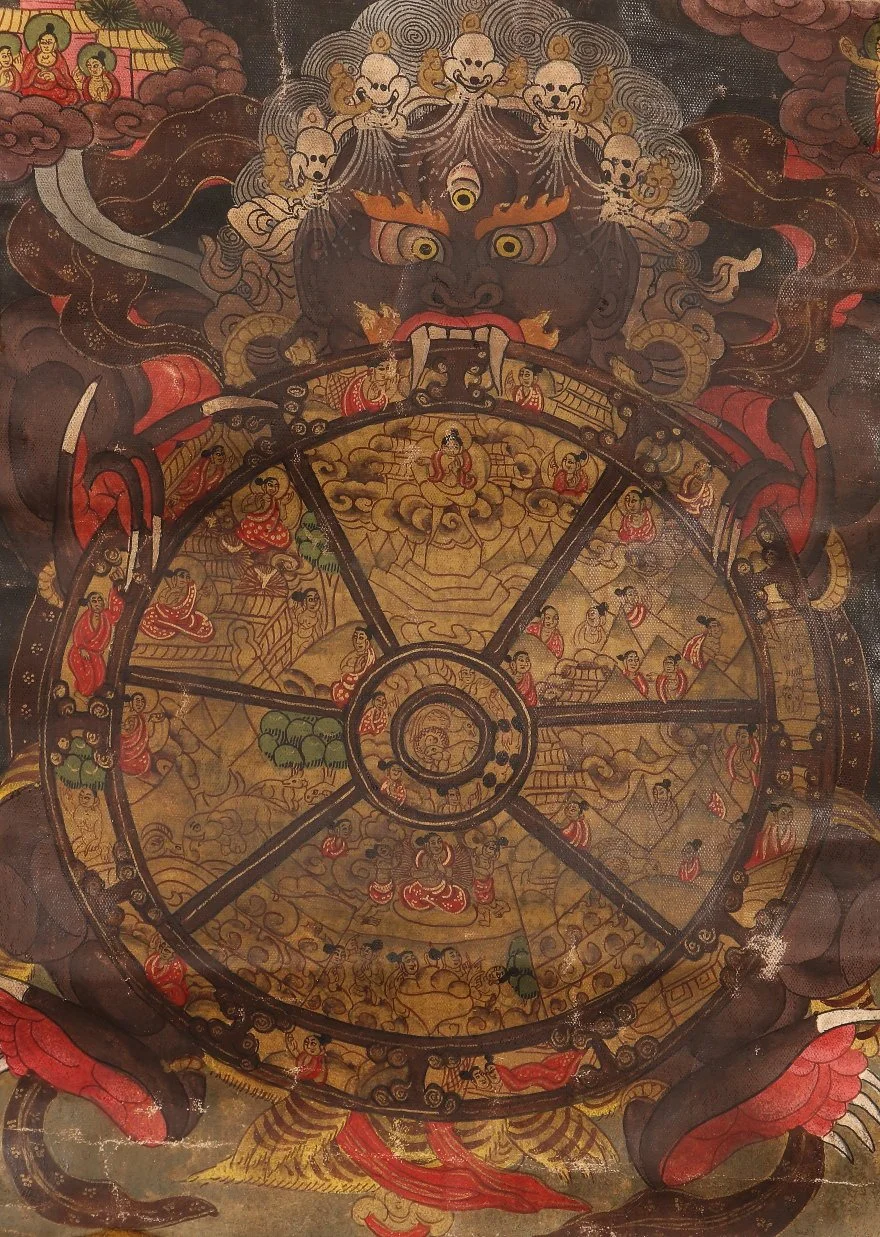 Wheel of Life (Bhavacakra) Sino-Tibetan workshop, Eastern Tibet or Sichuan region
