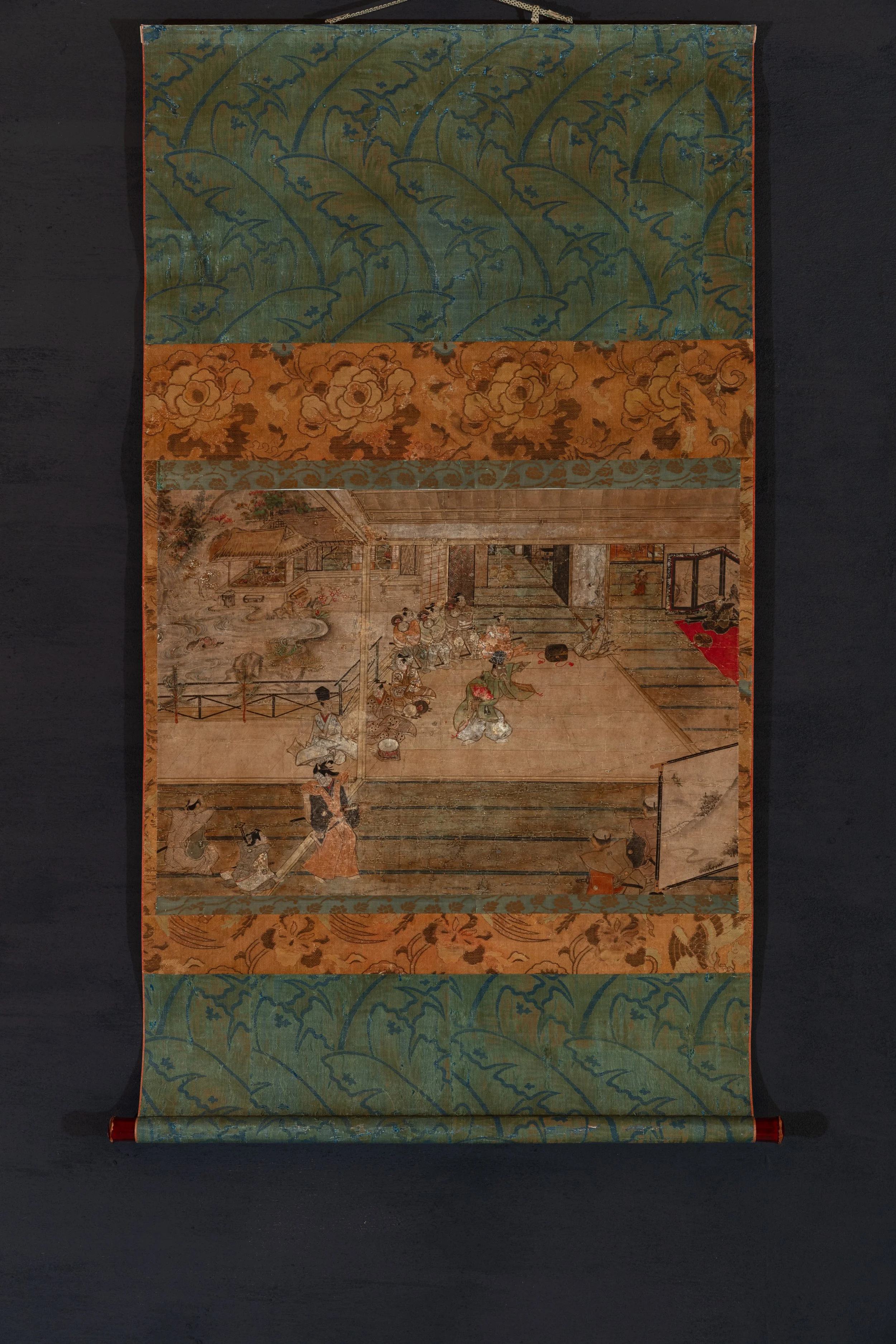 Anonymous (Kyoto Tosa workshop), Nōh Performance in a Courtyard Pavilion (circa 1680–1720)